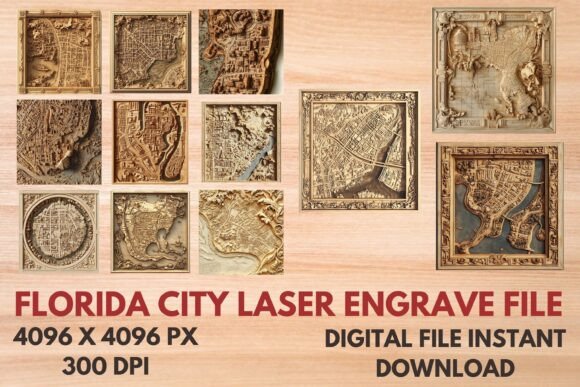 Florida City Laser Engrave File