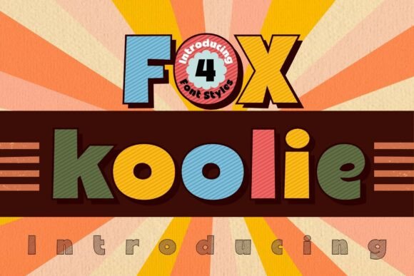 Fox Koolie: A Playful Retro Display Font Family
