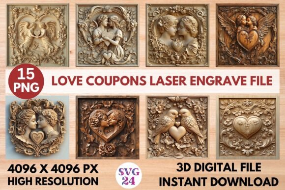 Love Coupons Laser Engrave File: Create Unique Gifts