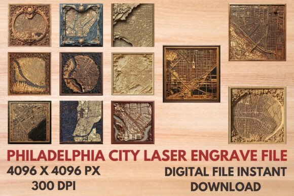 Philadelphia City Laser Engrave File